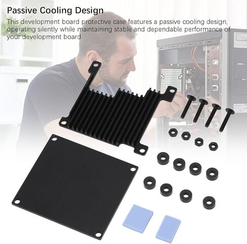 Development Board case, Oxidation Resisting Passive Cooling Enclosure with Heat Dissipation for Orange Pi 3, Includes Bottom Plate top Plate in Kuwait