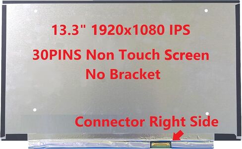 New LCD Replacement Screen 13.3 Inch B133HAN04.8 FHD IPS 1920x1080 (No Brackets) 30 Pin Compatible with B133HAN04.9 LP133WF4-SPB2 NV133FHM-N62 for Laptop/Display/Screen/LCD Application in Kuwait