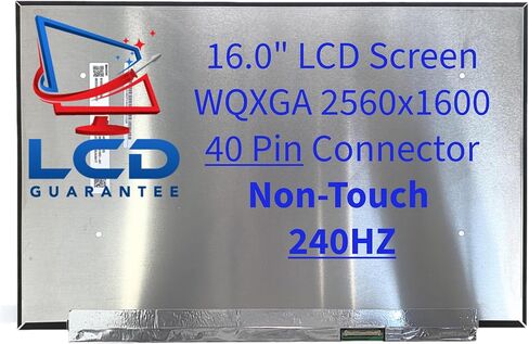 استبدال شاشة الكمبيوتر المحمول LCD مقاس 16 بوصة WQXGA 2.5K 240 هرتز لا تعمل باللمس - متوافقة مع أرقام أجزاء HP OEM (P05507-L61) in Kuwait