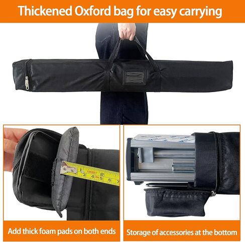 Retractable Banner Stand 24" W x 60" H – Heavy Duty Roll Up Banner Display with Padded Carrying Bag for Trade Show, Exhibition, Business Advertising (Stand Only) in Kuwait