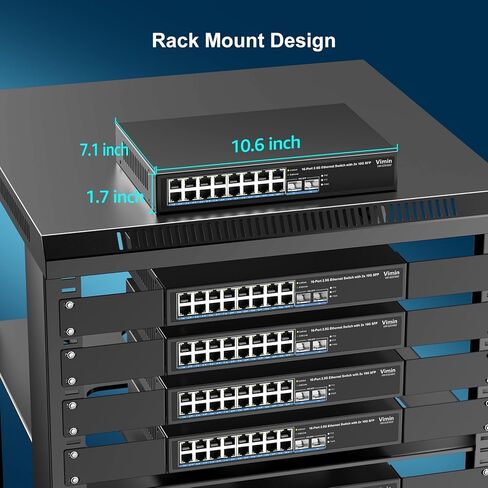 18 Port 2.5G Switch Unmanaged, 16 Ports 2.5Gbase-T Ethernet Switch+2X 10G SFP, 120Gbps Switching Capacity 2.5G Switch 16 Port , Fanless, for 2.5Gbps NAS, Wireless AP & PC, WiFi6 Router, Plug and Play in Kuwait