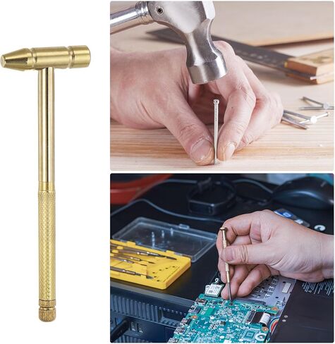 3 in 1 Mini Multifunction Copper Hammer and Screwdriver 10mm Dia Multitool Hammer with Slotted Screwdriver in Kuwait