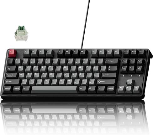 Keychron C3 HE TKL Wired Mechanical Keyboard (80% Layout), Magnetic Switches with Adjustable Actuation, Rapid Trigger, RGB Backlight & Side Lighting, Double-Shot PBT Keycaps – Mac/Windows/Linux in Kuwait