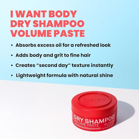ELEVEN AUSTRALIA Dry Shampoo Volume Paste Essential For Anyone In Need Of Texture or Volume - 3 Oz in Saudi Arabia