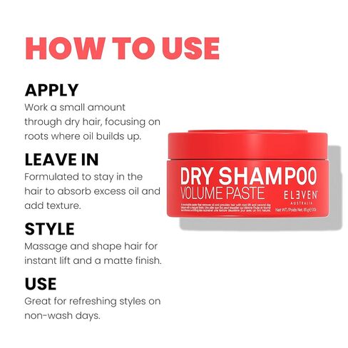 ELEVEN AUSTRALIA Dry Shampoo Volume Paste Essential For Anyone In Need Of Texture or Volume - 3 Oz in Saudi Arabia
