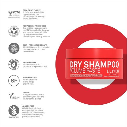 ELEVEN AUSTRALIA Dry Shampoo Volume Paste Essential For Anyone In Need Of Texture or Volume - 3 Oz in Saudi Arabia