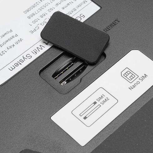 WiFi 6 5G Router Dual SIM High Speed 5G CPE Router NR NSA SA with 2. WAN Port 4X4 MIMO OFDMA for Home Gaming Streaming 50+ Devices (US Plug) in Kuwait