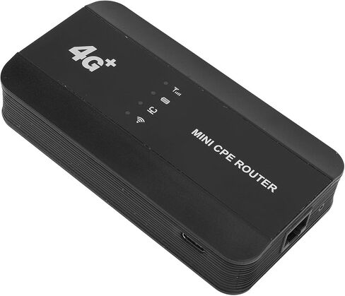 4G LTE WiFi Mobile Hotspot, Portable WiFi Router with Type C Power Supply for Travel, Supports 10 Devices, 300Mbps Speed, No SIM Card Needed in Kuwait