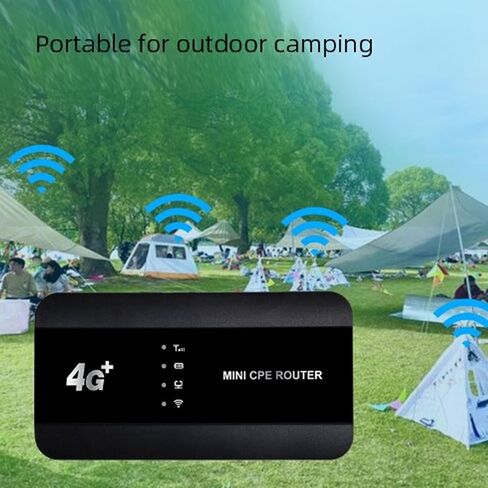 4G LTE WiFi Mobile Hotspot, Portable WiFi Router with Type C Power Supply for Travel, Supports 10 Devices, 300Mbps Speed, No SIM Card Needed in Kuwait