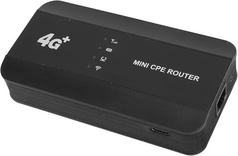 4G LTE WiFi Mobile Hotspot, Portable WiFi Router with Type C Power Supply for Travel, Supports 10 Devices, 300Mbps Speed, No SIM Card Needed in Kuwait