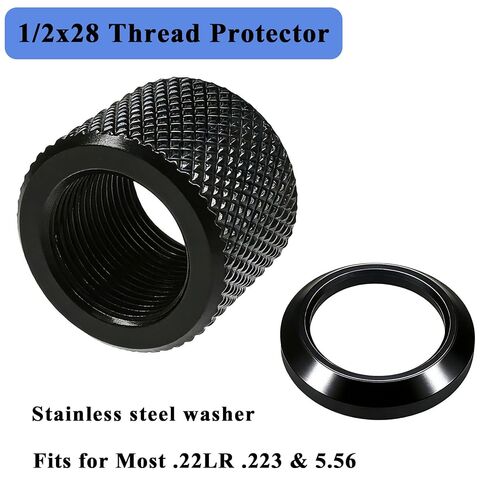 1/2 x 28 Thread Protector for .22LR .223 & 5.56 with Crush Washer, Steel 2 Pack in Kuwait