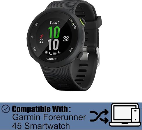 بطارية 361-00104-00 متوافقة مع بطارية بديلة للساعة الذكية Garmin Forerunner 45 مع مجموعة أدوات الإصلاح (Garmin Forerunner 45 Smartwatch) in Kuwait