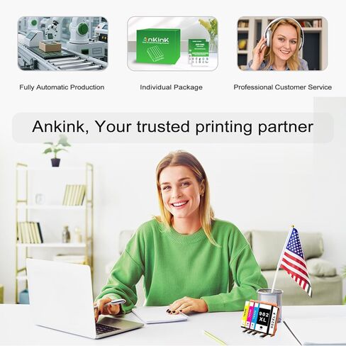 خرطوشة حبر 902XL متوافقة مع Ankink 2 بديلة سوداء لطابعة HP 902 XL HP902XL متوافقة مع Officejet Pro 6978 6968 6970 6975 6960 6958 6950 6954 6961 6964 6966 in Kuwait