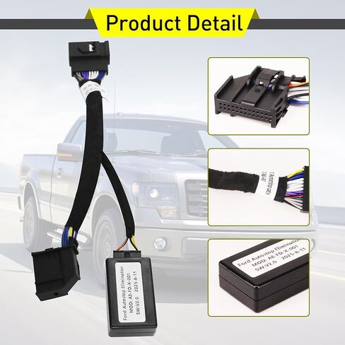 مزيل إيقاف التشغيل التلقائي لسيارة Ford Bronco 2021 2022 2023 2024 2025 نظام محرك Autostop تعطيل المزيل متوافق مع وحدة ملحقات برونكو التوصيل والتشغيل in Kuwait