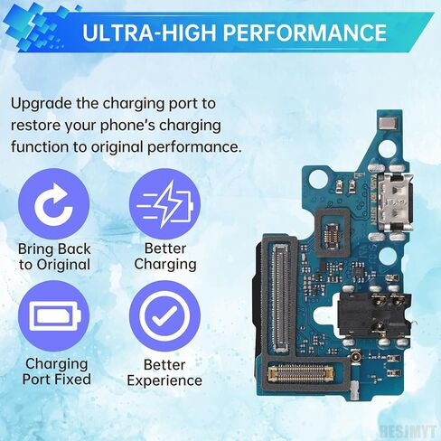 لهاتف Samsung Galaxy A71، استبدال منفذ الشحن، شاحن USB، قاعدة توصيل من النوع C، لوحة الكابلات المرنة مع مقبس ميكروفون، إصلاح منفذ الميكروفون لـ SM-A715F in Kuwait