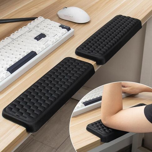 2 PCS Desk Edge Cushion Forearms - L-Shaped Desk Elbow Pad Comfortable Arm Rest for Office/Home/Gaming in Kuwait