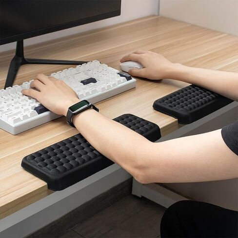 2 PCS Desk Edge Cushion Forearms - L-Shaped Desk Elbow Pad Comfortable Arm Rest for Office/Home/Gaming in Kuwait
