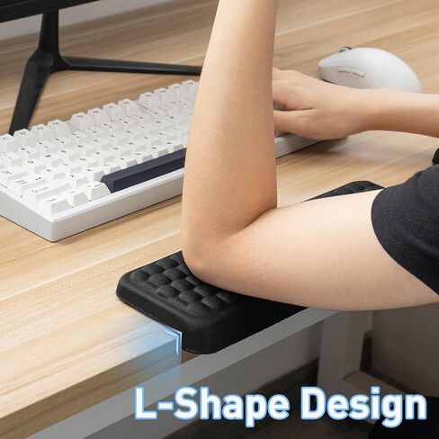 2 PCS Desk Edge Cushion Forearms - L-Shaped Desk Elbow Pad Comfortable Arm Rest for Office/Home/Gaming in Kuwait