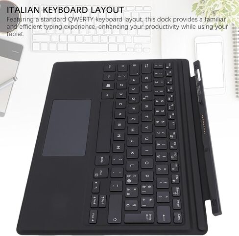 لوحة مفاتيح JTLB لرسو السفن للكمبيوتر اللوحي Latitude 5285 5290 2in1 K16M، مع لوحة لمس، تصميم QWERTY، يتوافق مع جهازك، مصمم للتكامل السلس in Kuwait