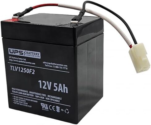 بطارية بديلة من حمض الرصاص UPSBatteryCenter 12 فولت 5 أمبير في الساعة لماكينة الحلاقة SX125 McGrath للدراجة الترابية الكهربائية in Kuwait