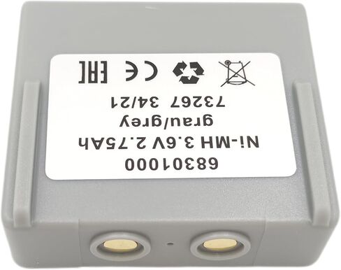 68300900 68301000 3.6V 2.75Ah Ni-MH Grau/بطارية رمادية قابلة لإعادة الشحن لجهاز التحكم عن بعد HETRONIC، حزمة من 2 in Kuwait