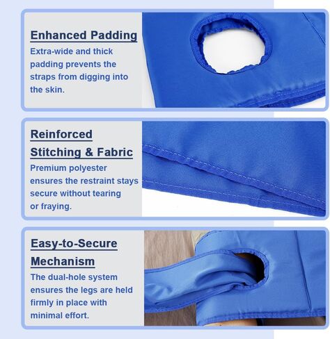 Wheelchair Leg Rest Seat Belt Foot Strap Medical Restraints Safety Belt for Elderly Adult Harness Wheelchair Foot Rest Accessories Support Soft Restraints Bed Universal for Seniors Dementia Disabled in Saudi Arabia