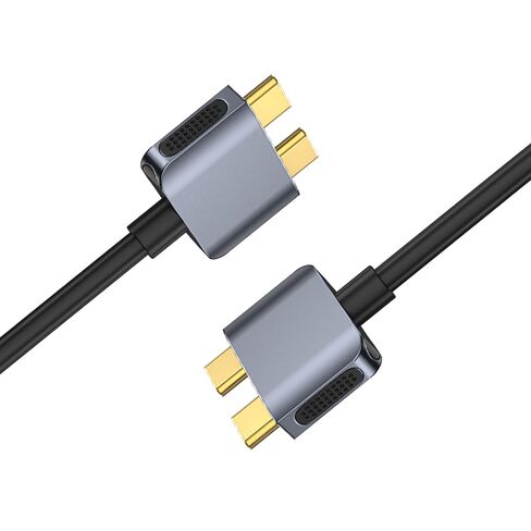 قاعدة توصيل كابل USB C مزدوج من Tobenone، طول السلك 70 سم (27.56 بوصة تقريبًا)، يشمل هذا الطول القابس in Kuwait