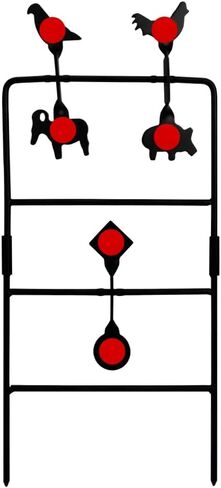BB Gun Targets for Shooting Outdoor, Metal Spinning Target, Resetting Pellet Shooting Target, Rated for .22 .177 Caliber in Kuwait