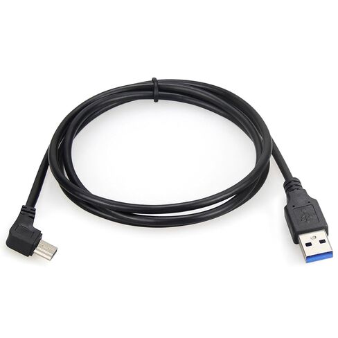 Smays USB to mini USB Cable 3ft, 90-Degree Right Angle mini B Data Sync and Charging Cord in Kuwait