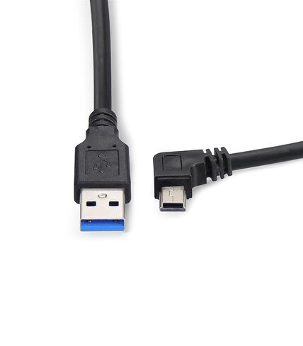 Smays USB to mini USB Cable 3ft, 90-Degree Right Angle mini B Data Sync and Charging Cord in Kuwait