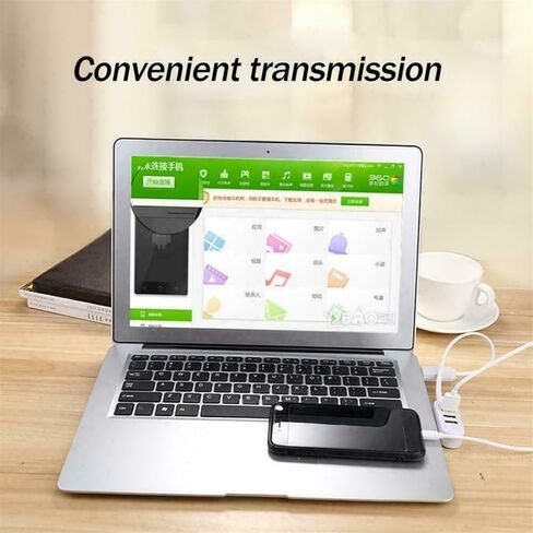 أبيض 3 USB Hub تمديد كابل محمول كمبيوتر محمول عالي السرعة نقل البيانات محول شاحن in Kuwait