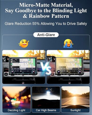 BIBIBO Matte Anti-Glare for 2026 Subaru Uncharted Screen Protector 2026 Subaru Uncharted (Premium FWD/Sport/GT) شاشة لمس 14 بوصة [زجاج مقسى مضاد للخدش] 2026 Subaru Uncharted Accessories in Kuwait