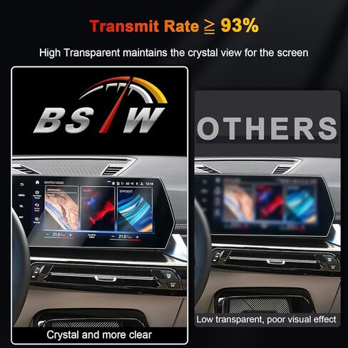 for 2023 BMW X1 Screen Protector for 2024 2025 BMW X1 X2 M35i/xDrive28i 10.7-inch Infotainment & 10.25-inch Digital Instrument Display Accessories Nano Protective Film 2PCS (for BMW X1 Nano Film) in Kuwait