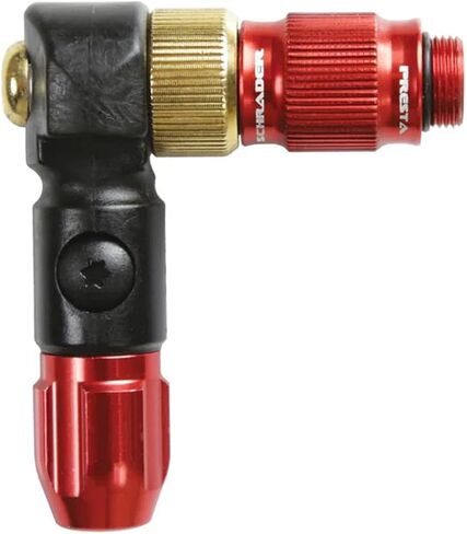 رأس صمام الدراجة LEZYNE ABS-1 Pro Chuck، متوافق مع Presta & Schrader، أداء عالٍ، صمام الدراجة in Saudi Arabia