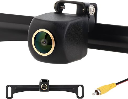 Backup Camera, License Plate Back up Camera for car, AHD 1080P 170° Wide Angle Rear View Camera, Reverse Rearview Camera for Car Vehicle SUV RV, Waterproof, Night Vision, Support AHD/CVBS in Kuwait