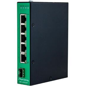 MS1-L05G01F. محول الشبكة الصناعية، 5 منافذ مُدارة بشكل لايت، واجهة RJ45/SFP، 1.22 × 5.35 × 4.31 بوصة، 0.62 رطل، حامل DIN-Rail، غلاف معدني، 20-57 فولت تيار مستمر. in Kuwait