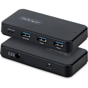 StarTech 4-Port USB-C and USB-A Hub, 5Gbps, Self-Powered, 2-in-1 Host Adapter Cable, 1x USB-C and 3X USB-A (1x BC 1.2), 36W Power Adapter Incl., MacBook and Windows in Kuwait