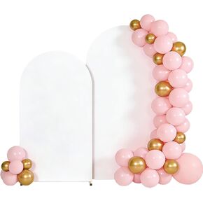 7.2+6FT Arch Backdrop White Cover,Wedding Arch Backdrop Cover White,Decorative Balloon Backdrop Cover for Birthday Wedding Baby Shower Party Garland Ceremony Decor in Saudi Arabia