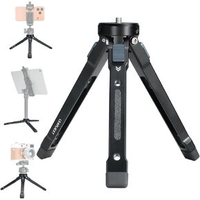 Mini Metal Portable Tripod ，For handheld or desktop use，3-Level Height Adjustment，Standard 1/4"Screw Mount ，Load capacity 40 kg / 88 lbs， Cameras, Gimbals, Stabilizers & Phone Holders in Saudi Arabia