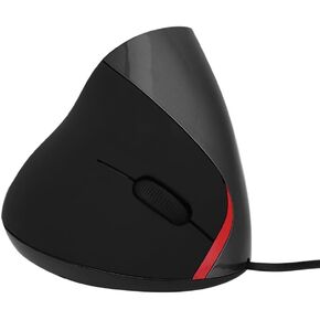 ماوس عمودي 1200 نقطة في البوصة - تصميم مريح سلكي USB للكمبيوتر المحمول، ماوس ألعاب بصري بخمسة أزرار للكمبيوتر المحمول مع سلك بطول 4.7 قدم (أرجواني) in Kuwait