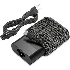 شاحن كمبيوتر محمول USB C بقوة 65 وات متوافق مع HP Omnibook 5/7/X/Ultra flip 14-fd0023dx 14-fp0013dx 16-au0005st 14-he0037nr 16-as0043dx Envy 17-da0013dx 17-da0047nr سلك محول الطاقة من النوع C in Kuwait