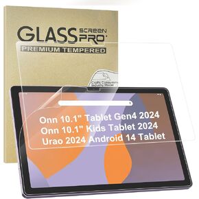 1+1 Pack Screen Protector Compatible With Urao 2024 Android 14 Tablet/Onn 10.1" Tablet Gen4 2024, 1 Paper-feel Screen Protector + 1 Tempered Film Screen Protector [Bubble Free] in Saudi Arabia