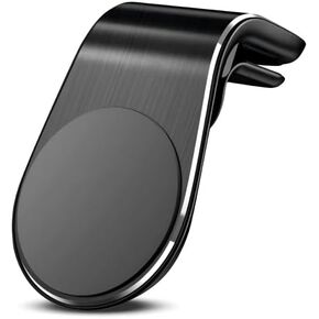 2 PCS Mobile Phone Navigation Magnetic Bracket, L Type 360°Rotatable Phone Mount, Strong Adsorption Air Vent Smaetphone Holder, Universal for Most Cars, Trucks, SUVs (Black) in Kuwait