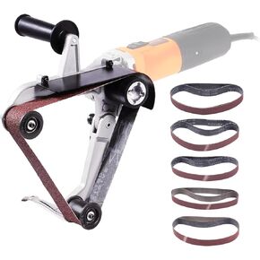 Pipe Tube Polisher Sander, 1000W Pipe Belt Sander with 6 Variable Speeds 1100-3200rpm, Professional Belt Sander Grinding Machine with 50PCS Sanding Belts for Burnishing Finishing Rust Removal in Kuwait