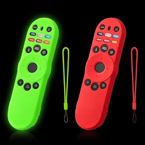 2-Pack Remote Cover for VIZIO XRT270 Remote, Glowing in the Dark, Silicone Case with Lanyard, GITD, Glow Green & Glow Blue in Kuwait