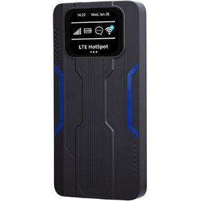 راوتر Vikye 4G LTE المحمول عالي السرعة 300 ميجابت في الثانية اتصال إنترنت ثابت للمنزل والمكتب والسفر 10000 مللي أمبير في الساعة أسود in Kuwait