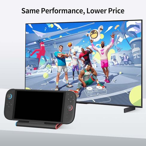 KairvTei for Switch 2 Dock with 65W Charger & HDMI Cable, Portable TV Docking Station Replacement with 4K@120Hz HDMI Adapter/2 USB Port/Type C Port in Kuwait