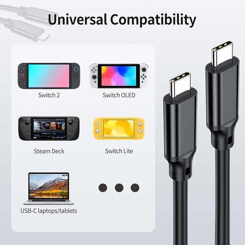 KairvTei for Switch 2 Dock with 65W Charger & HDMI Cable, Portable TV Docking Station Replacement with 4K@120Hz HDMI Adapter/2 USB Port/Type C Port in Kuwait