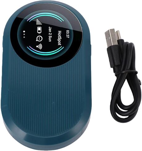 Cuifati 4G WiFi6 Mobile Router, 300Mbps High Speed Portable Hotspot with SIM Card Slot, for Travel Camping Remote Work in Asia Europe USA Canada Mexico Brazil (US Standard) in Kuwait