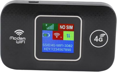 Portable 4G LTE WiFi Hotspot | Color Screen Mobile Router with SIM Card Slot Fast 150Mbps for European Use in Kuwait